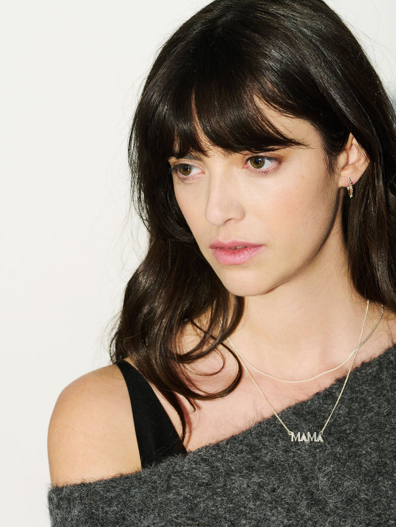 Art Deco Mama Necklace - Gold - ALMNGP