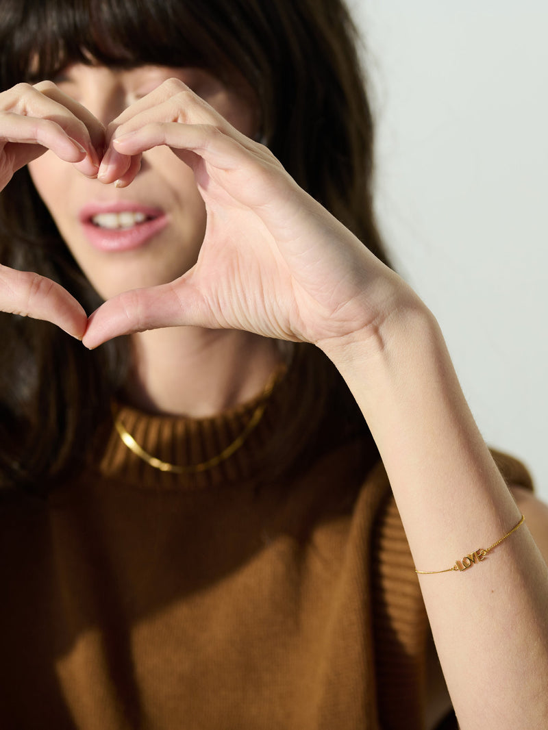 Art Deco Love Bracelet - Silver - ALLBS
