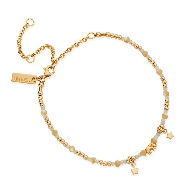 Elephant Enchantment Anklet - Gold - GANAP11084039