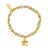 Forget Me Not Aventurine Bracelet - Gold - GBACOB3411