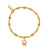 Sparkle Interlocking Star Bracelet - Gold - GBBCB3407