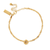 Twisted Rope Chain Power Within Bracelet - Gold - GBTR3461