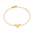 Mini Angel Wings Chain Bracelet - Gold - GDB1GP