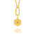 Evil Eye Necklace Caribiner Clasp Necklace - Gold - GDN10EEGP