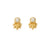 Glistening Flower Bud Stud Earrings - Gold - GEST3445