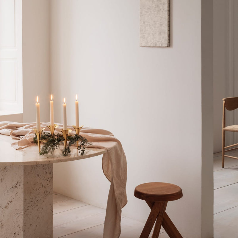 Bloom Botanica Taper Candleholder - Gold Stainless Steel - 10020195