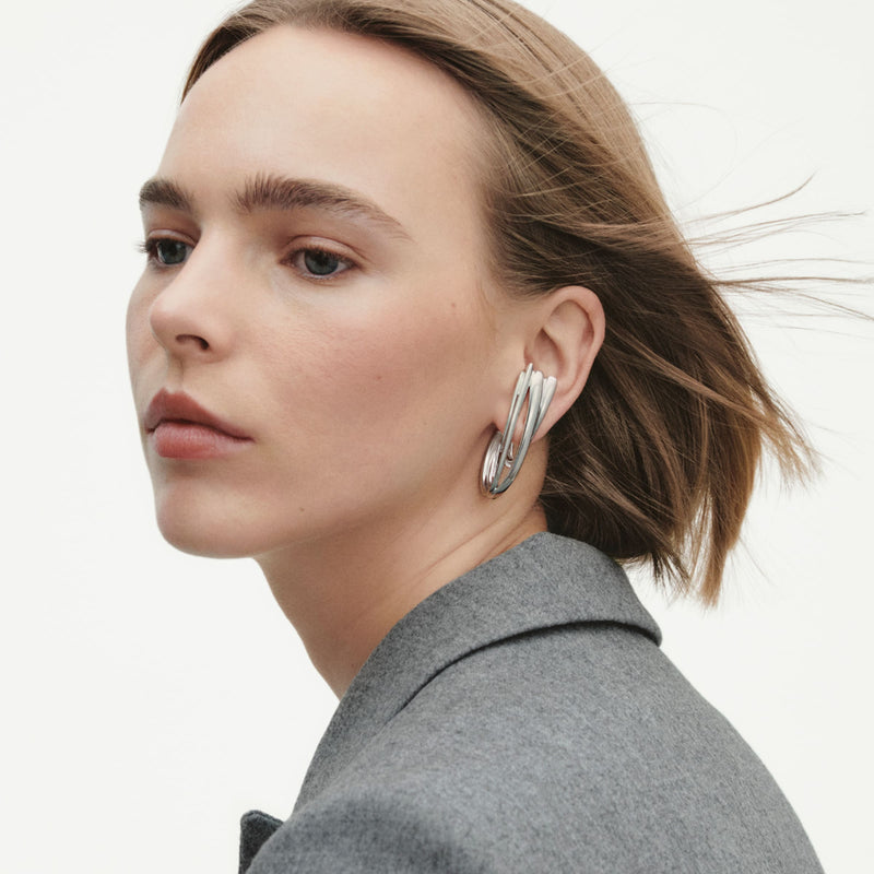 Arc Earrings - Silver - 20001323