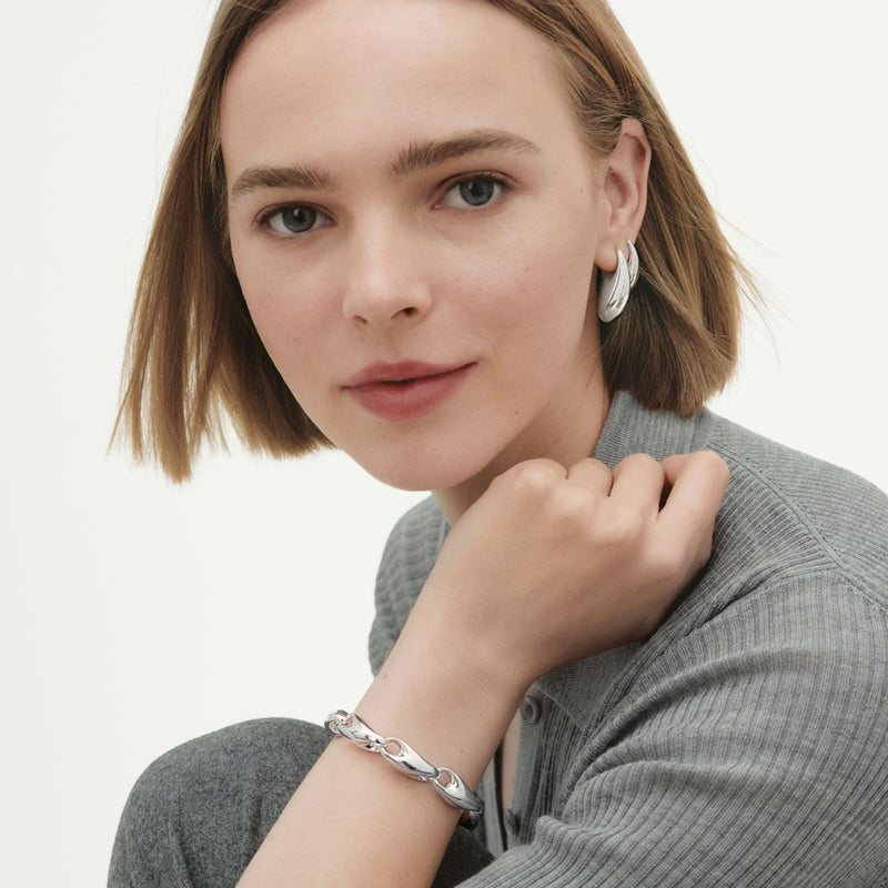 Reflect Large Earring, Right - Silver - 20001660