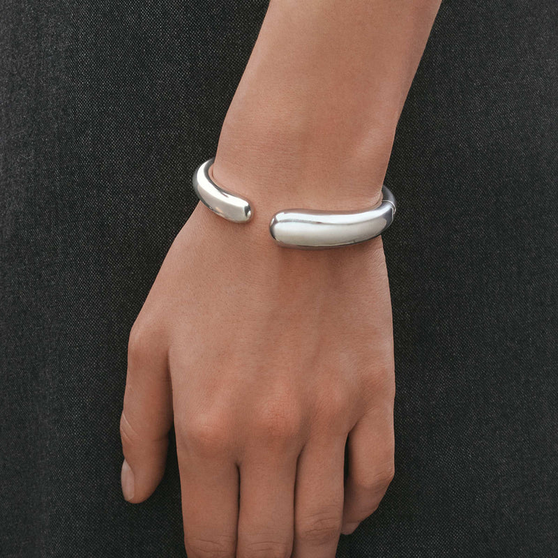 Mercy Hinged Bangle - Silver - Size S/M - 2000007300SM