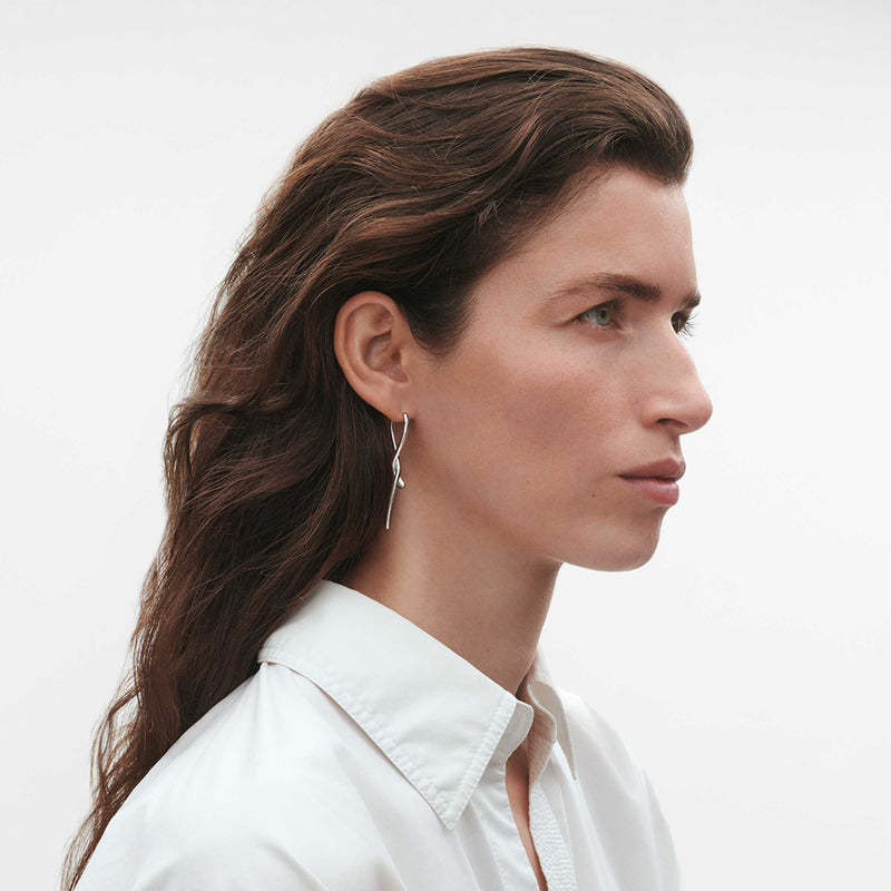 Mercy Long Earrings - Silver - 10015150