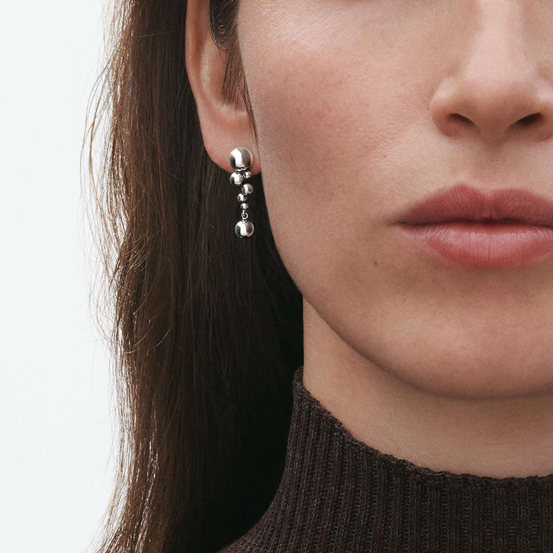 Moonlight Grapes Earrings, Small - Silver - 20001410