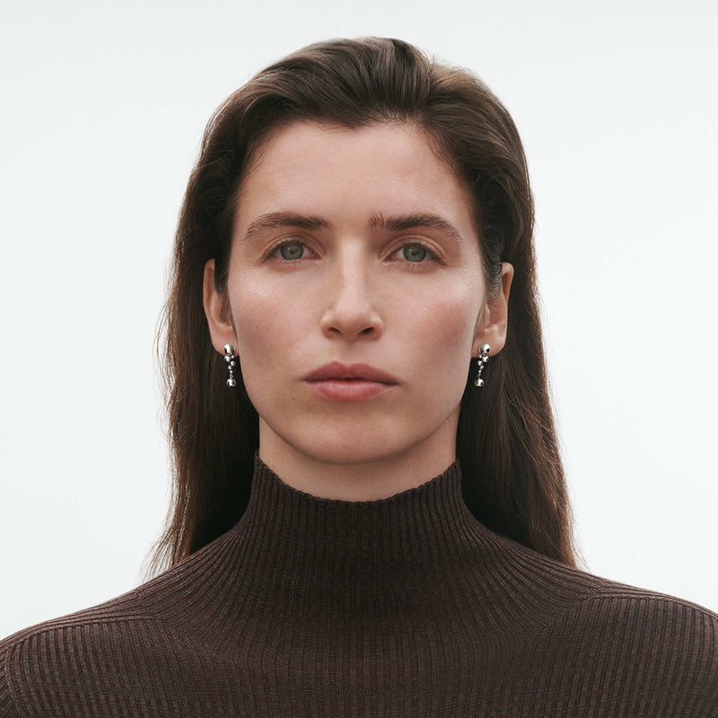 Moonlight Grapes Earrings, Small - Silver - 20001410