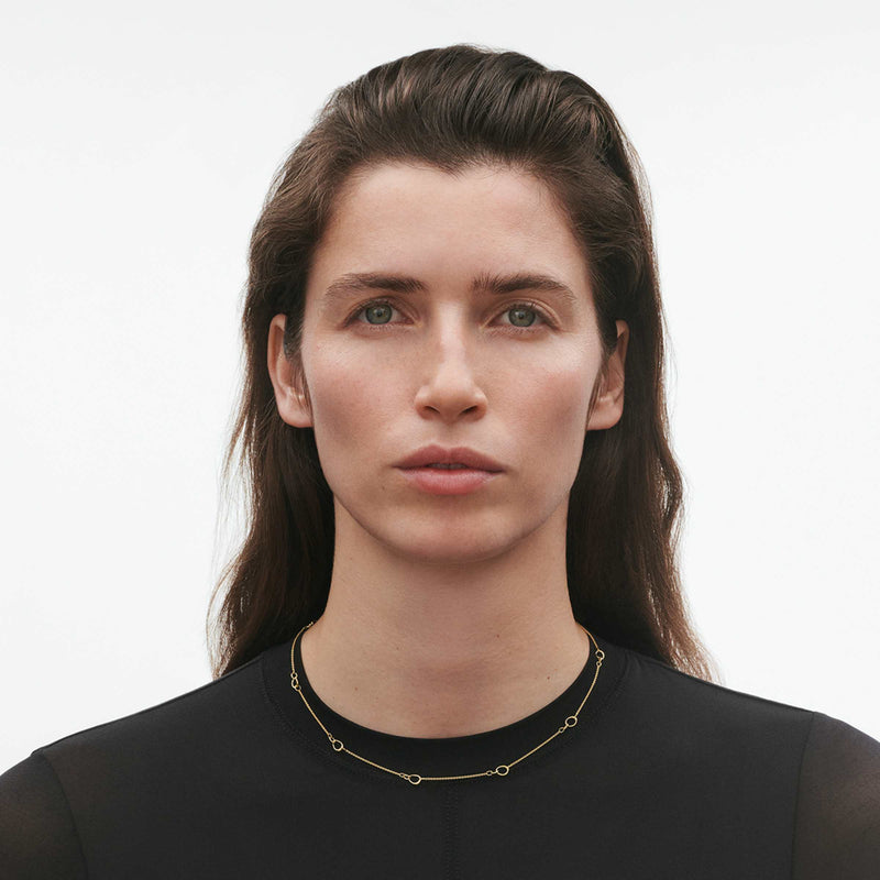 Offspring Chain Necklace, Small Loops - 18ct Yellow Gold - 20001801