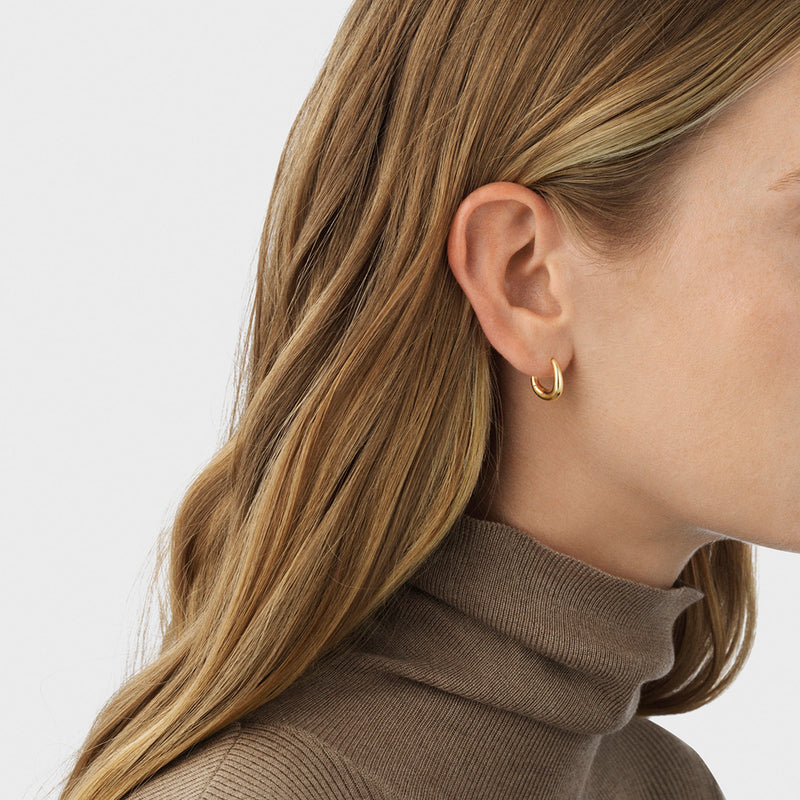 Offspring Earhoop Earrings - 18ct Yellow Gold - 20000995