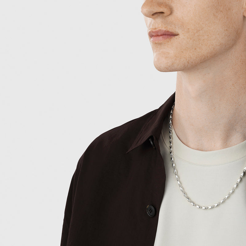 Reflect Slim Necklace, 55cm - Silver - 20001094