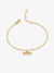 Twisted T-Bar Chain Bracelet - Gold - GRB02GP