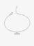Twisted T-Bar Chain Bracelet - Silver - GRB02S