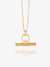 Twisted T-Bar Necklace - Gold - GRN01GP