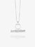 Twisted T-Bar Necklace - Silver - GRN01S