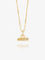 Mini Twisted T-Bar Necklace - Gold - GRN03GP