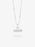Mini Twisted T-Bar Necklace - Silver - GRN03S