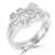 Platinum Round Brilliant Cut Bubble Ring - 1.01ct