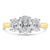 18ct Yellow Gold Oval Trilogy Ring - 1.51ct