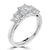 Platinum Five Stone Emerald Cut Laboratory Grown Diamond Ring, 2.53ct