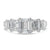 Platinum Five Stone Emerald Cut Laboratory Grown Diamond Ring, 3.30ct