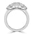 Platinum Five Stone Emerald Cut Laboratory Grown Diamond Ring, 3.30ct
