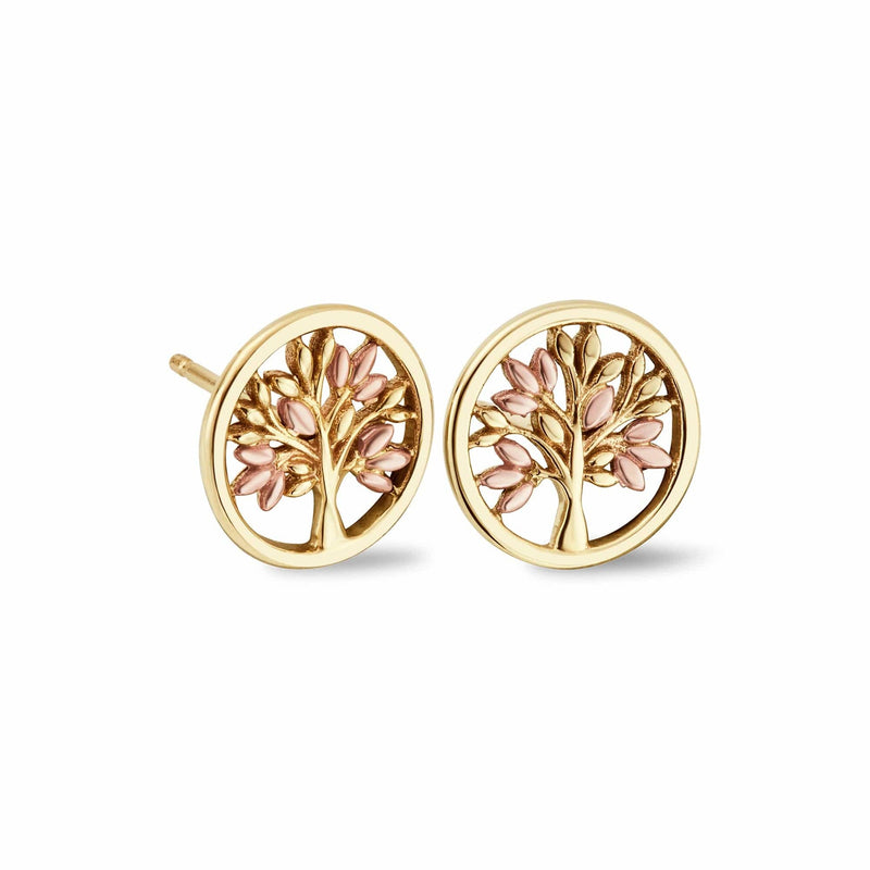 Tree Of Life Stud Earrings - 9ct Gold - GTOL0009