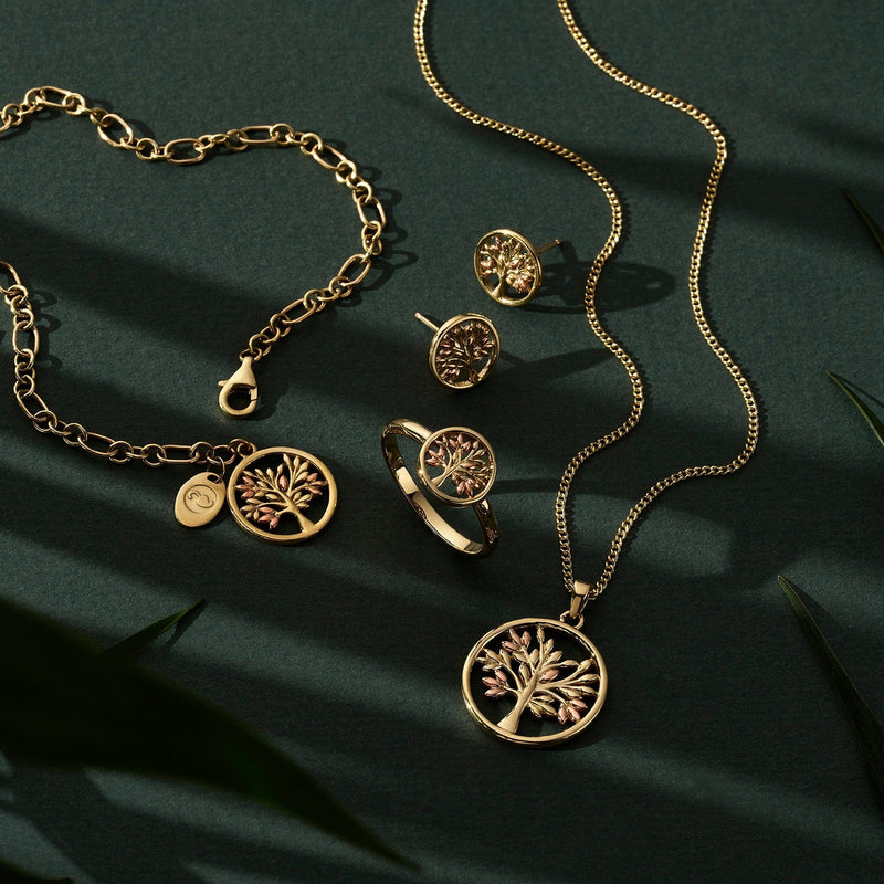 Tree Of Life Stud Earrings - 9ct Gold - GTOL0009