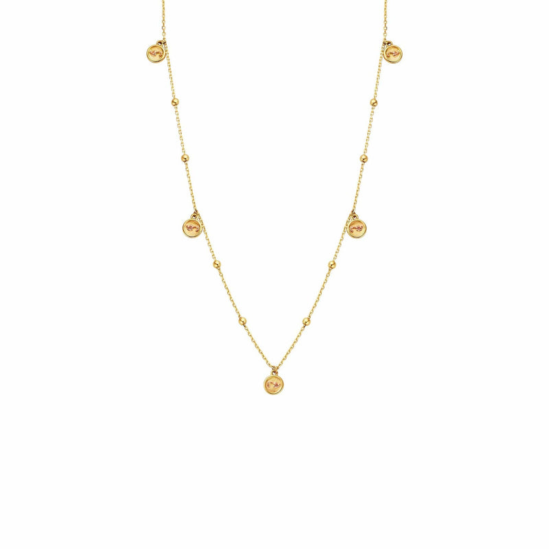 Insignia Drop Necklace - 9ct Gold - GTOL0384