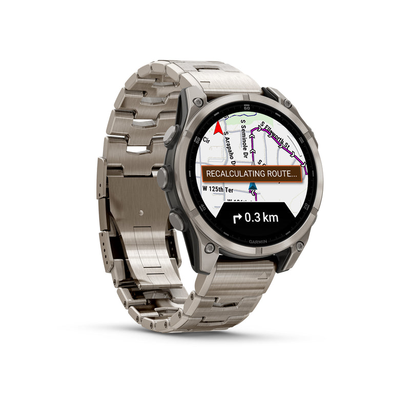 Fenix 8 GPS Smartwatch, 47mm - Titanium with Vented Titanium Bracelet - 010-02904-40