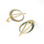 Crescent Hoops - Gold