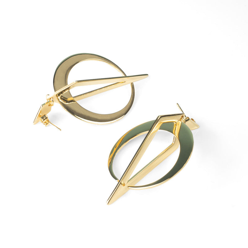 Crescent Hoops - Gold - 22EMWCHgv