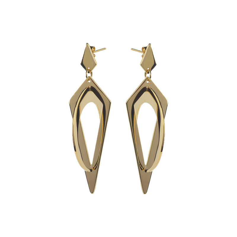 Crescent Hoops - Gold - 22EMWCHgv