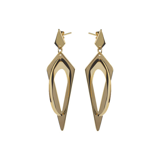 Crescent Hoops - Gold - 22EMWCHgv