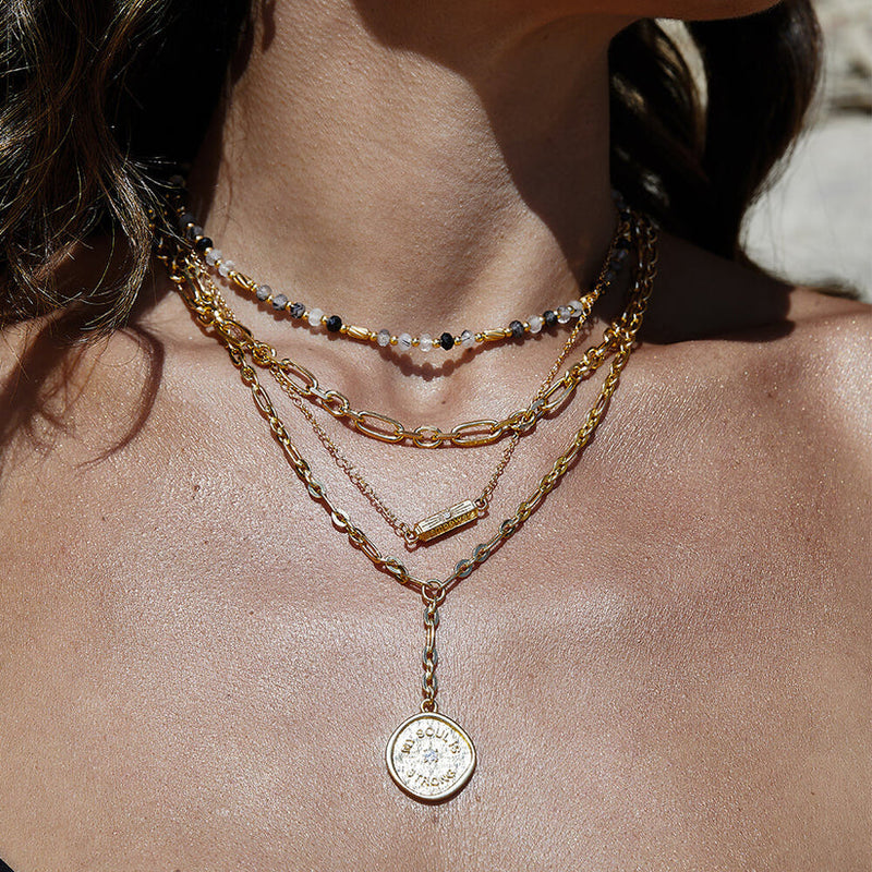 Stellar Fortune Necklace - Gold - GN3463