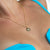 Evil Eye Pendant Necklace - Gold - SPG-225-CHGST