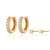 Sparkle Huggie & Tiny Stud Set Of Earrings - Gold - SPEJSGS48-142