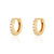 Huggie Hoop Earrings - Gold - SPESGS48-PV