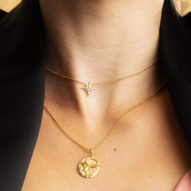 Starburst Necklace - Gold - SPNKGB132