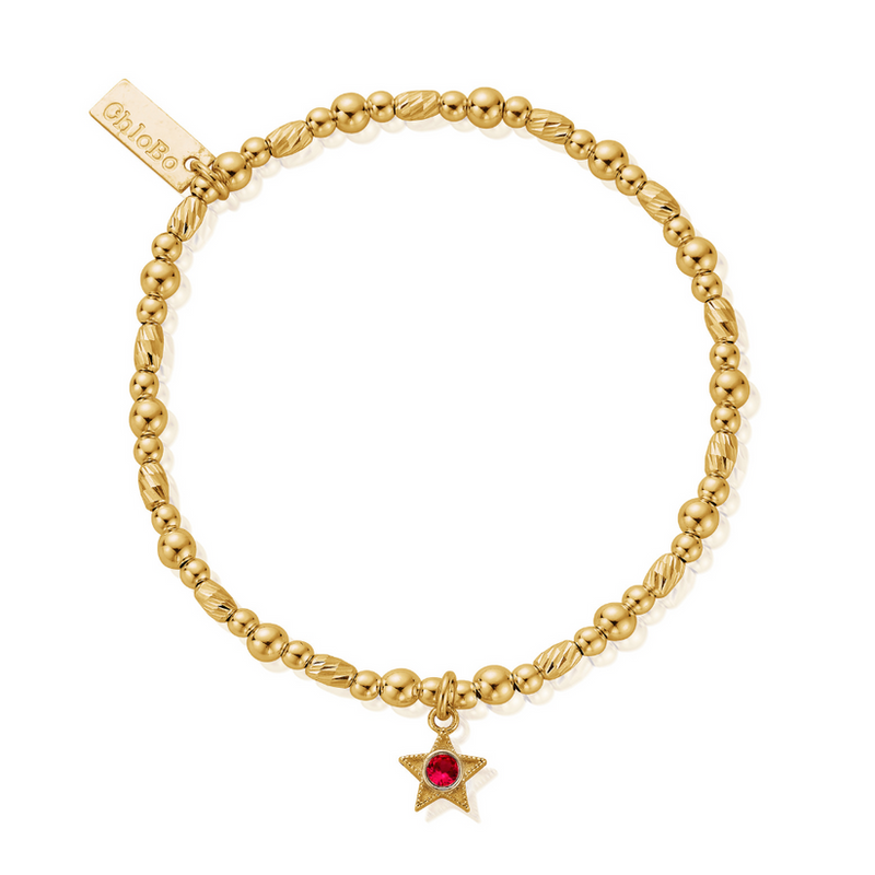 January Birthstone Bracelet - Gold - GBBCB3481