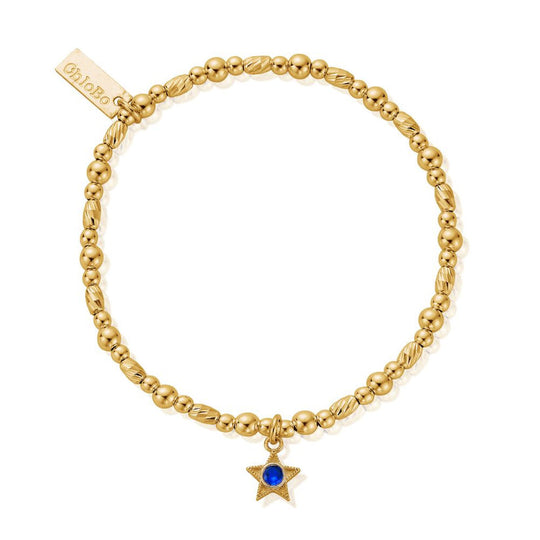 September Birthstone Bracelet - Gold - GBBCB3497