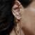 Power Within Oval Hoop Earrings - Gold - GEH3461