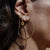 Power Within Oval Hoop Earrings - Gold - GEH3461