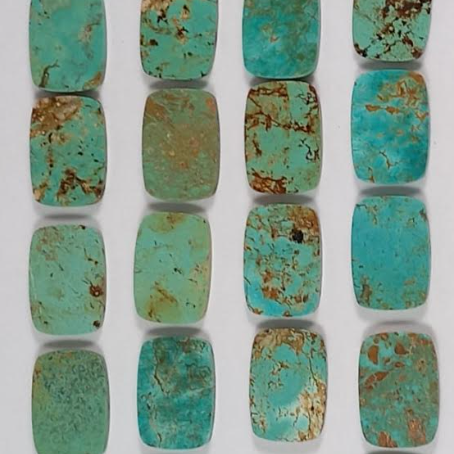 Turquoise Atitlán Cuff Bangle - Gold - BR10207-GTQ