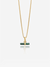 Mini Malachite T-Bar Necklace - Gold - TBN12MLGP