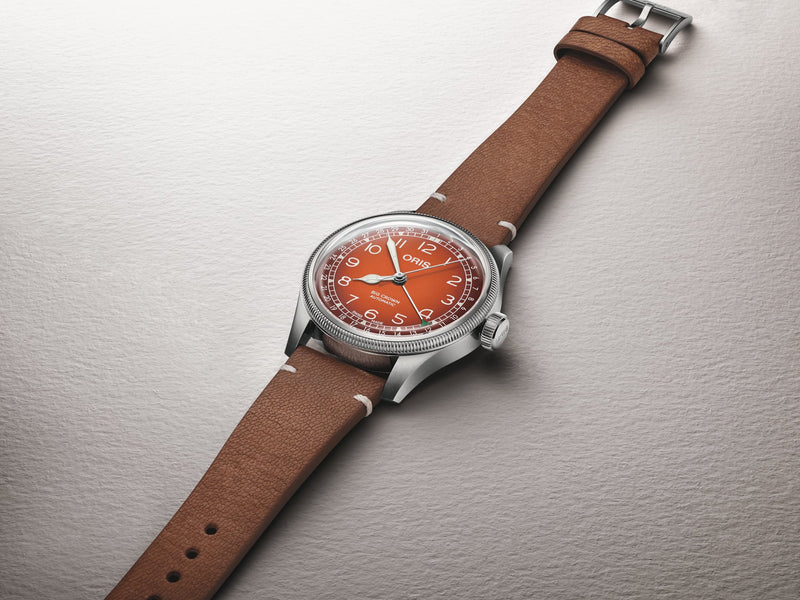 Oris X Cervo Volante Watch, Orange/Brown